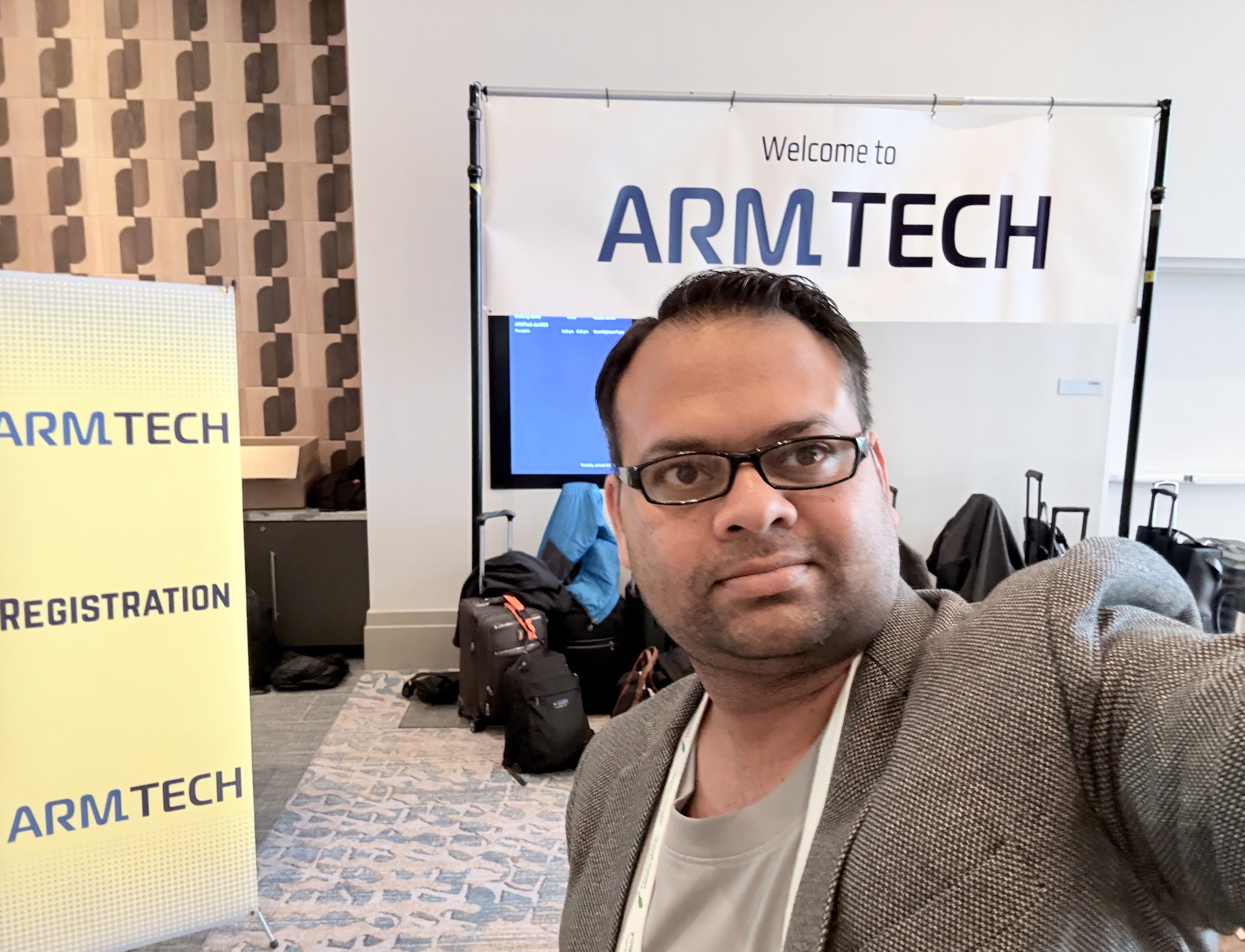 ARMTech registration and welcome area